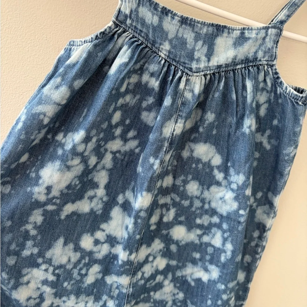 GAP girls 5 Kids One Piece blue splotched soft romper